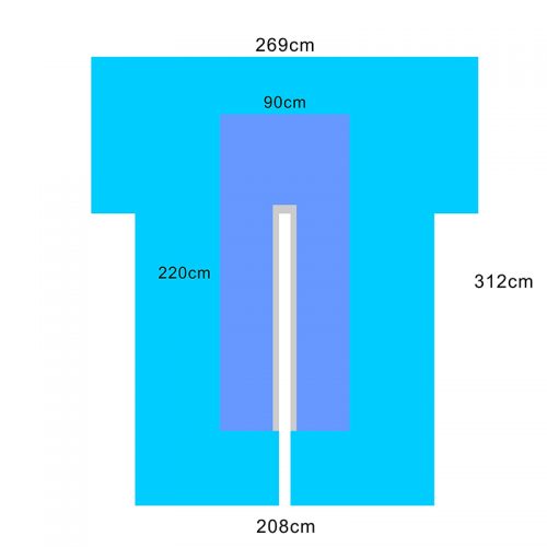 Cardiovascular Adhesive Split Drape