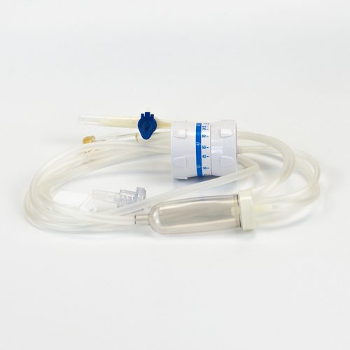 Infusion set with flow regulator